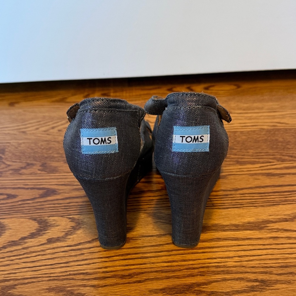 TOMS Charcoal Heels for Women